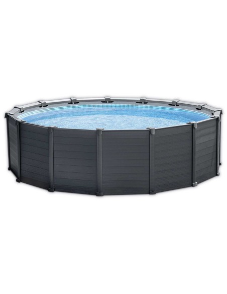 Piscine Graphite Gray Panel ronde Ø 478 x 124 cm