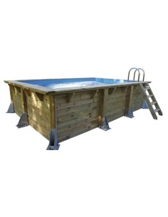 Piscine bois Ubbink Azura 505 x 350 x H 126 cm 2