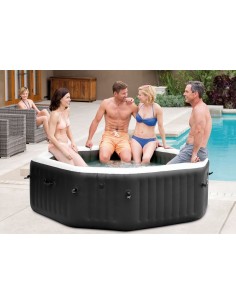 Opblaasbare achthoekige Carbone spa - 4 plaatsen 2