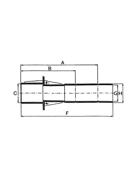 Traversée de paroi en ABS (béton)