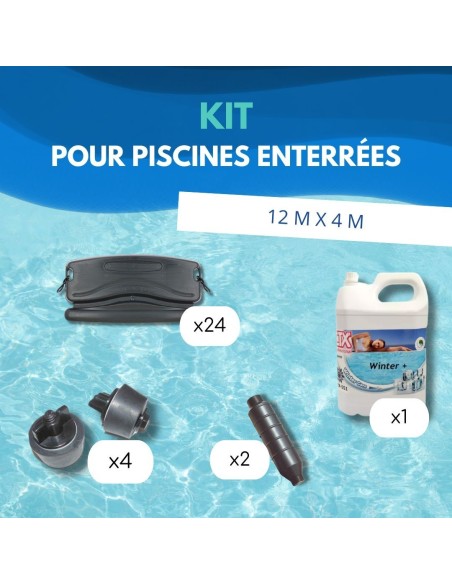 Kit Hivernage Piscine Enterrée 12x4m