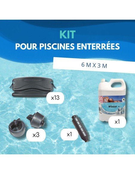 Kit Hivernage Piscine Enterrée 6x3m