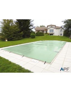 Bâche à barres de sécurité Excel+ 580 g/m² pour piscine 9m x 4m 2
