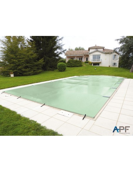 Bâche à barres de sécurité Excel+ 580 g/m² pour piscine 9m x 4m