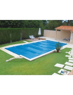 Bâche à barres de sécurité Excel 580 g/m² pour piscine 9m x 5m 2