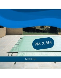 Bâche à barres de sécurité Access 580 g/m² pour piscine 9m x 5m