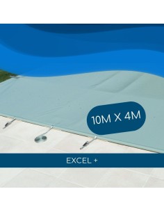 Bâche à barres de sécurité Excel+ 580 g/m² pour piscine 10m x 4m
