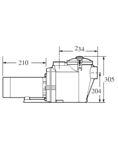 POMPE SUPERPOOL II HAYWARD 1,5CV MONO - 18,5 m³/h 2